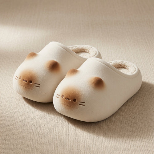 Cat Paw Print Slippers