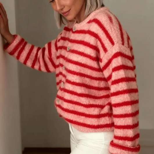 Lunaura™ Striped Vintage Cardigan