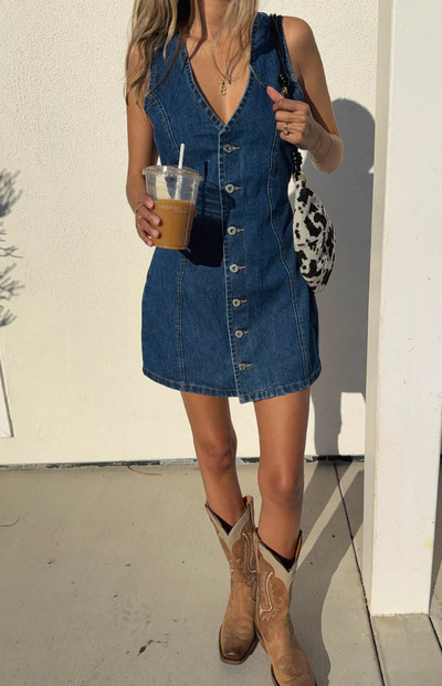 Classic Denim Mini Dress